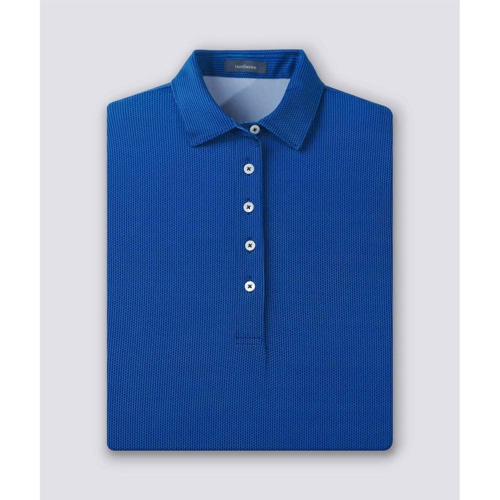 NEW TURTLESON women's honey performance polo in navy / wave